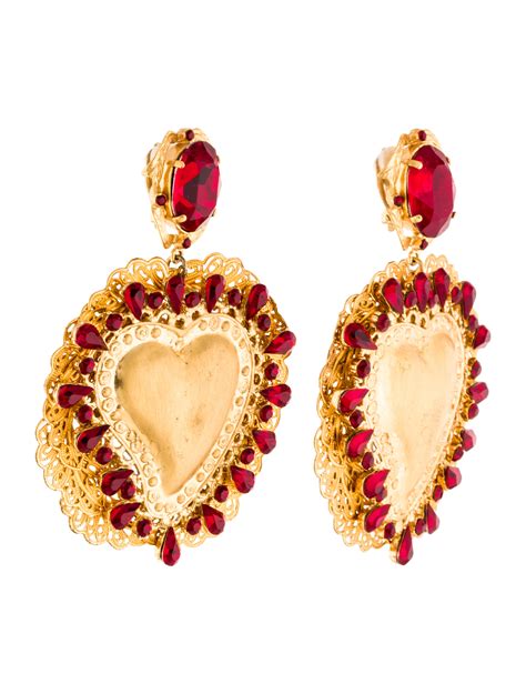 dolce and gabbana heart earrings.